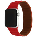 Apple Watch solo ribbel bandje - siliconen - rood