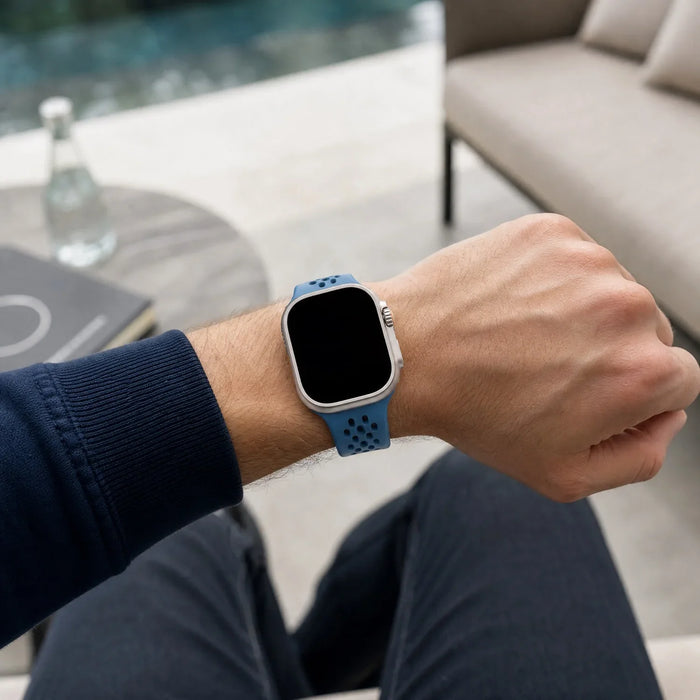 Apple Watch Sprint bandje - siliconen - blauw