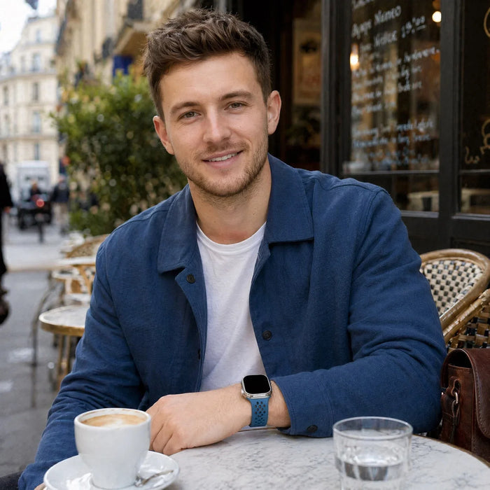 Apple Watch Sprint bandje - siliconen - blauw