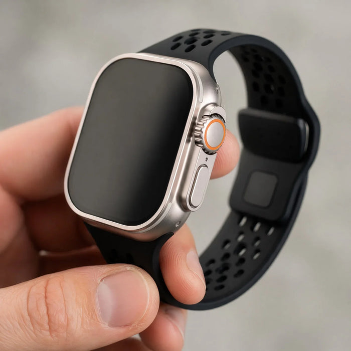 Apple Watch Sprint bandje - siliconen - zwart