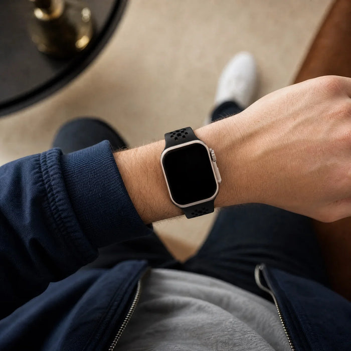 Apple Watch Sprint bandje - siliconen - zwart