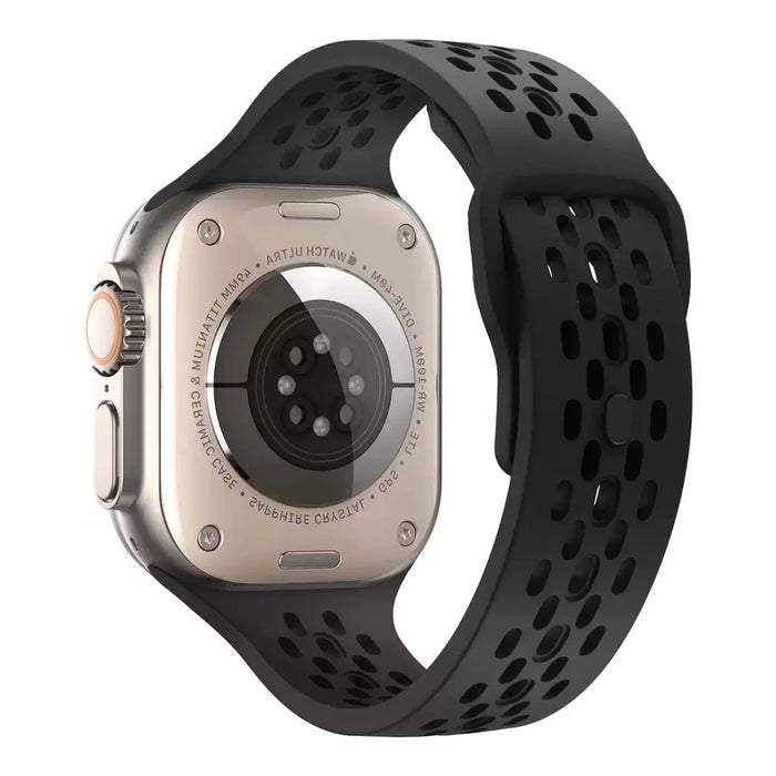 Apple Watch Sprint bandje - siliconen - zwart