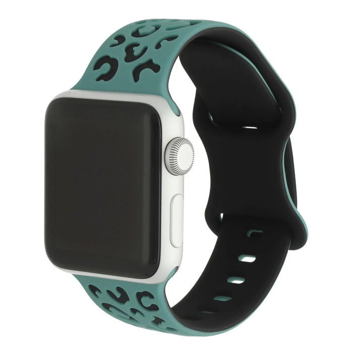 Apple Watch Wild bandje - siliconen - cactus zwart