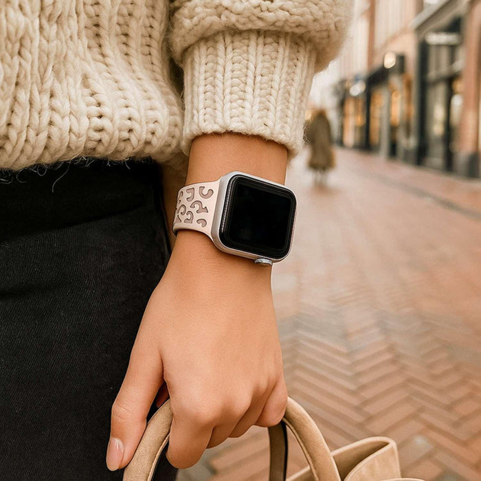 Apple Watch Wild bandje - siliconen - sterrenlicht roze
