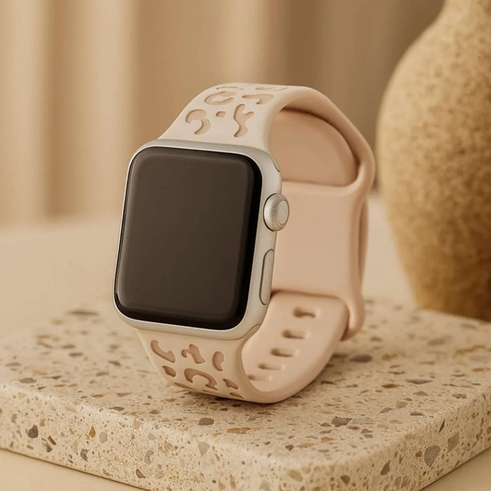 Apple Watch Wild bandje - siliconen - sterrenlicht roze
