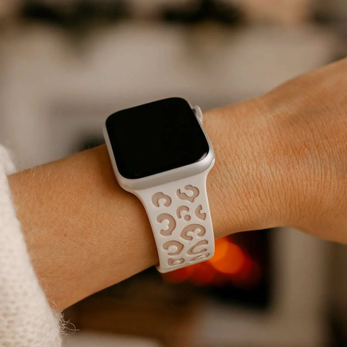 Apple Watch Wild bandje - siliconen - sterrenlicht roze
