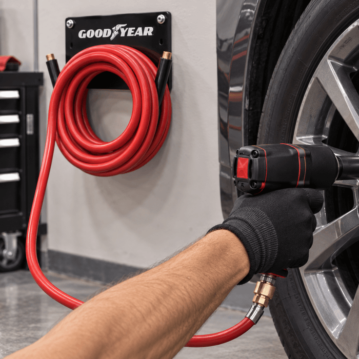 ATD 8209 Goodyear 3/8" x 25' Four Spiral Rubber Air Hose -8209 - Eagle National Supply