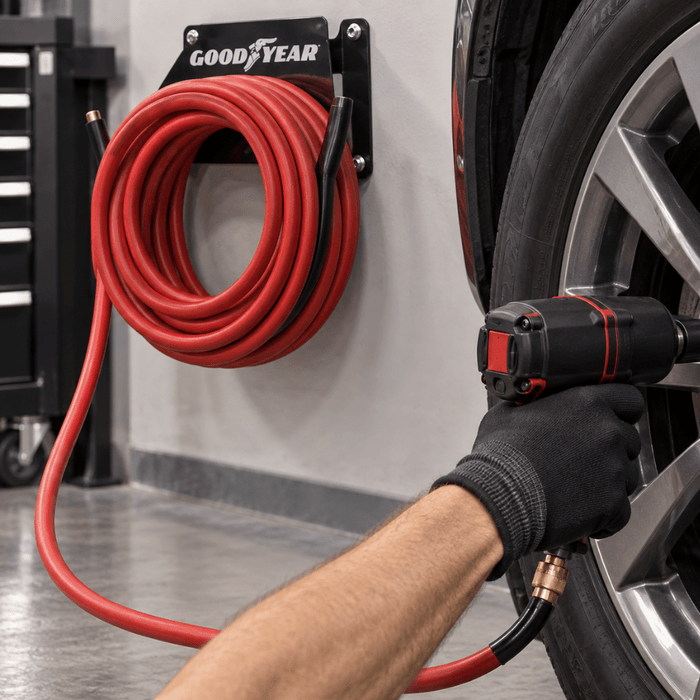 ATD 8212 Goodyear 1/2" x 50' Four Spiral Rubber Air Hose -8212 - Eagle National Supply