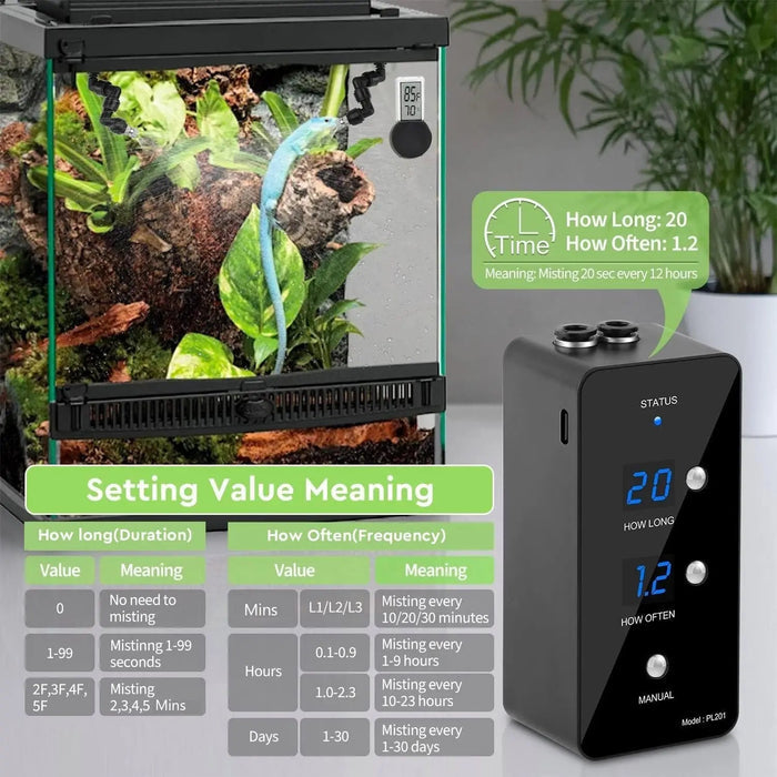 Automatic Reptile Misting System with Timer