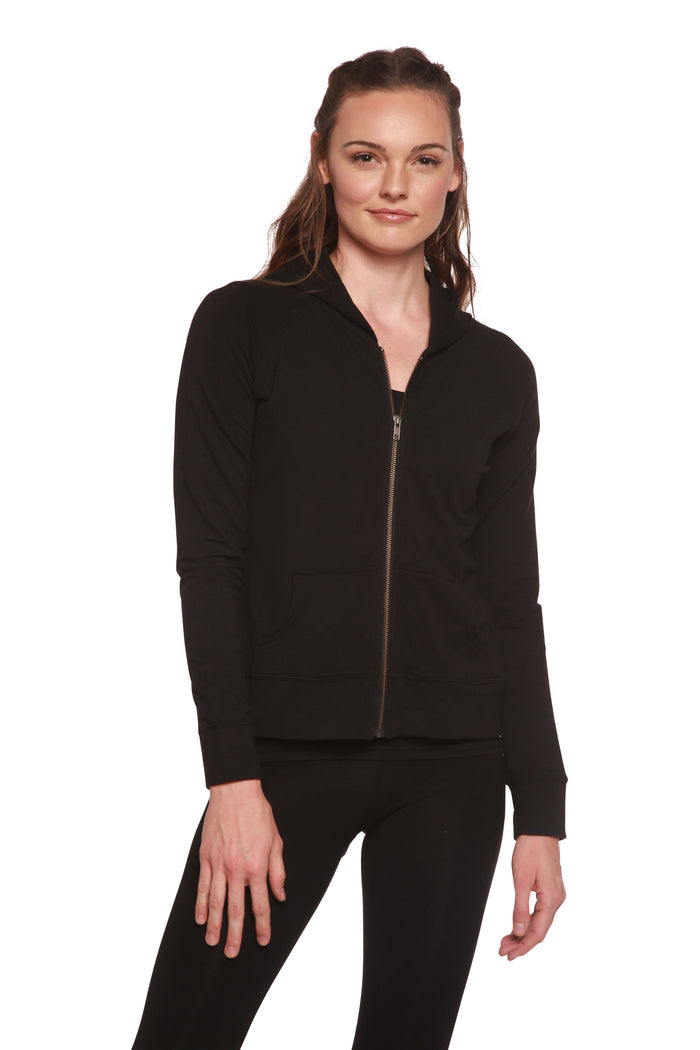Bamboo French Terry Zip Hooded Sweatshirt