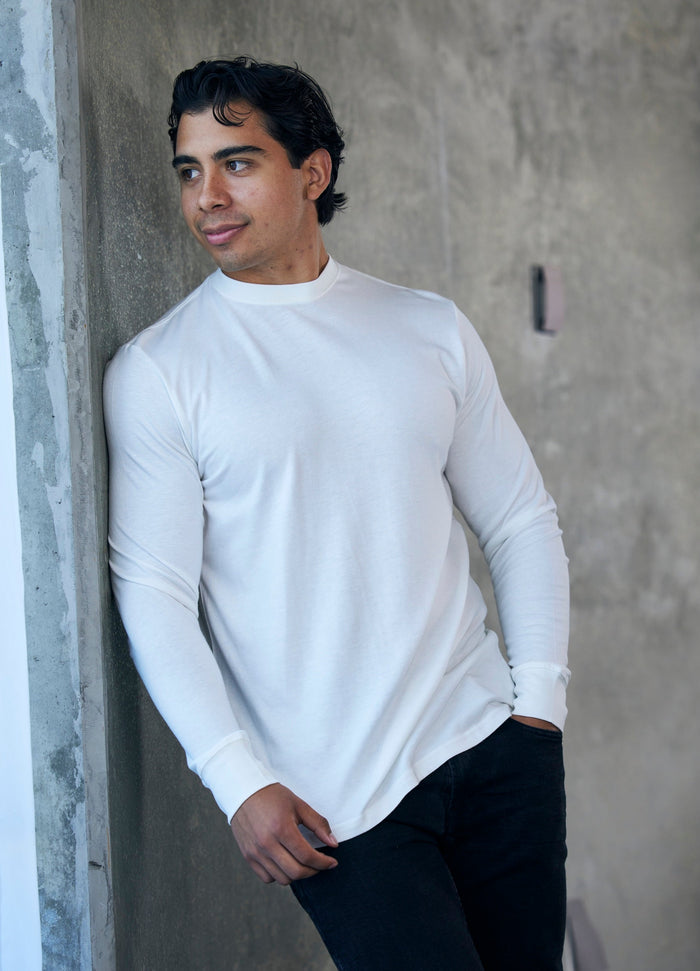 Bamboo Long Sleeve Crew Neck T-Shirt