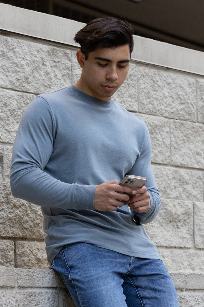 Bamboo Long Sleeve Crew Neck T-Shirt