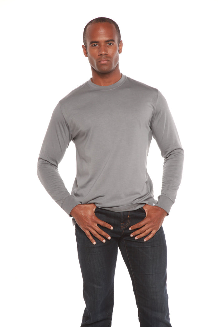 Bamboo Long Sleeve Crew Neck T-Shirt