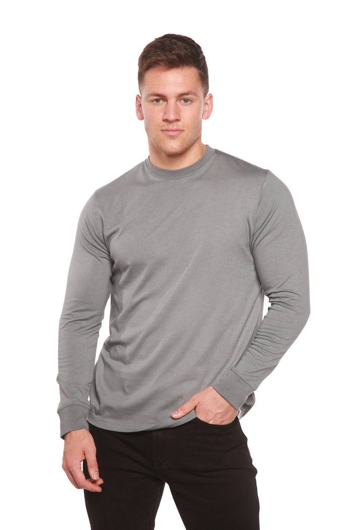 Bamboo Long Sleeve Crew Neck T-Shirt