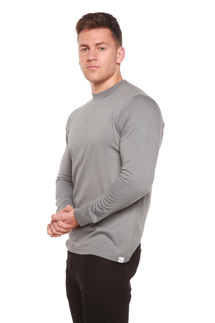 Bamboo Long Sleeve Crew Neck T-Shirt