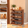 Bamboo Shoe Rack Organizer