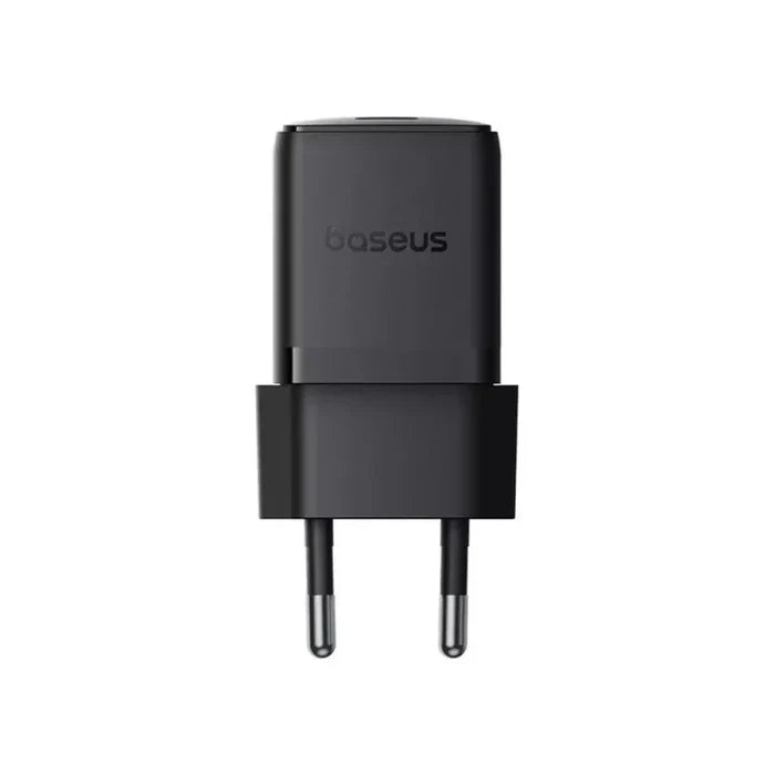 Baseus Carregador Palm Fast Charger 1C 30W Eu Cluster Black(With: Mini White Cable Type-C)