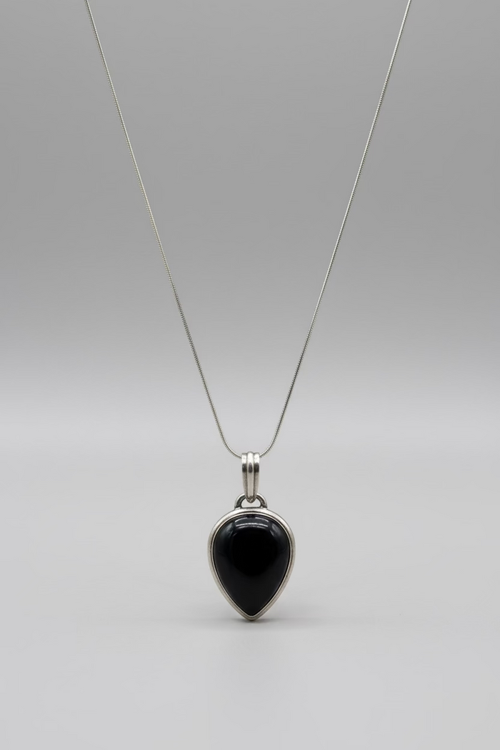Black Onyx Teardrop Pendant