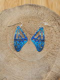 Blue Butterfly Wing Drop Earrings - Women Jewelry