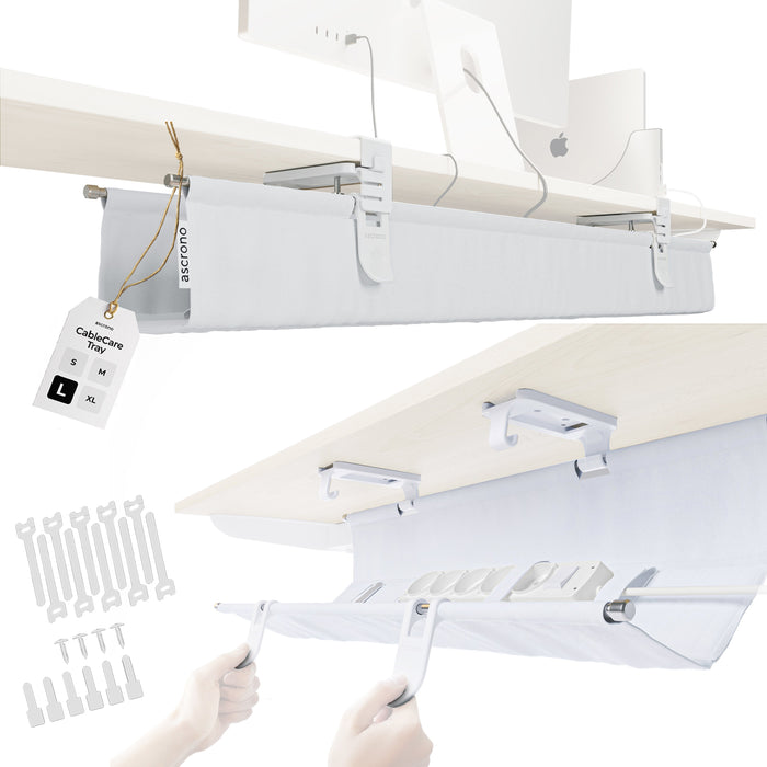 White / Large (40.6 in / 103 cm)