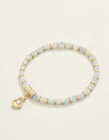 Calm Waters Aquamarine Stretch Bracelet