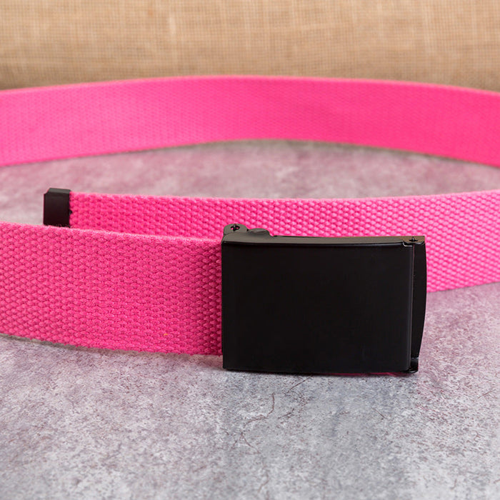 Canvas Snap-Buckle Belt