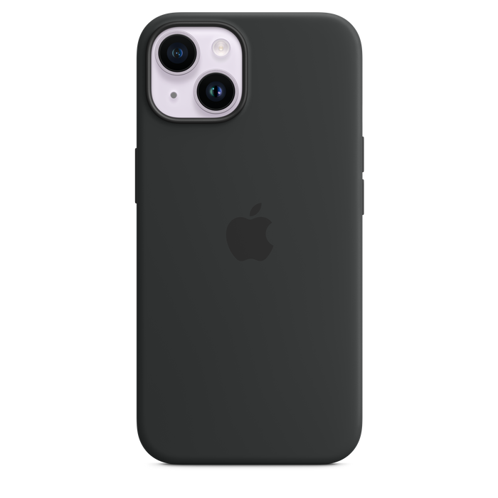 Capa em silicone com MagSafe para iPhone 14 - Meia-noite