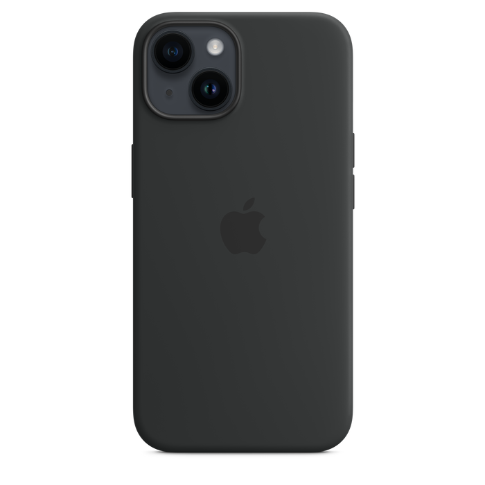 Capa em silicone com MagSafe para iPhone 14 - Meia-noite