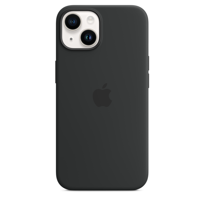 Capa em silicone com MagSafe para iPhone 14 - Meia-noite