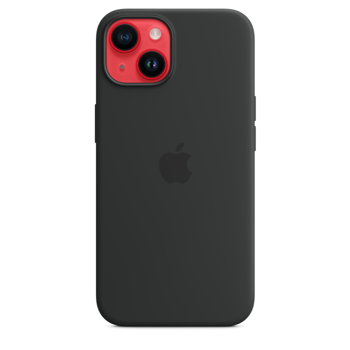 Capa em silicone com MagSafe para iPhone 14 - Meia-noite