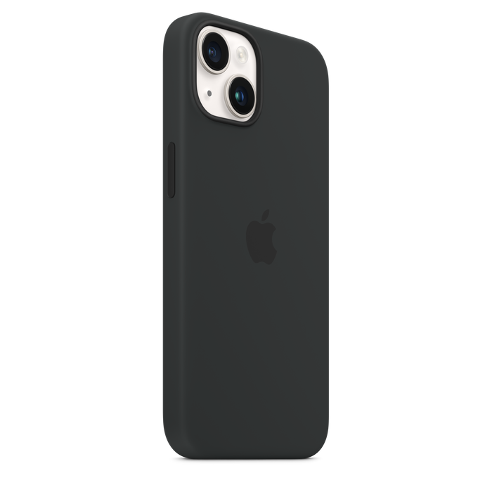 Capa em silicone com MagSafe para iPhone 14 - Meia-noite