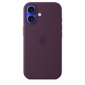 Capa em silicone com MagSafe para iPhone 16 - Ameixa