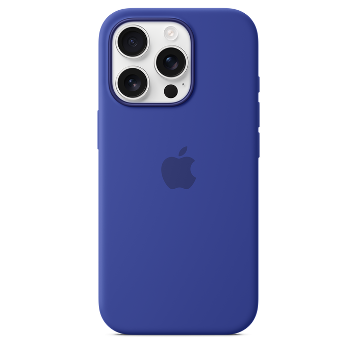 Capa em silicone com MagSafe para iPhone 16 Pro - Ultramarino