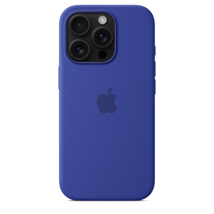 Capa em silicone com MagSafe para iPhone 16 Pro - Ultramarino