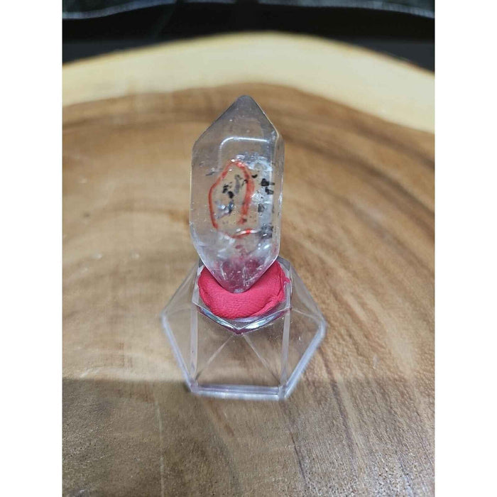 Clear Quartz Crystal Point with Stand