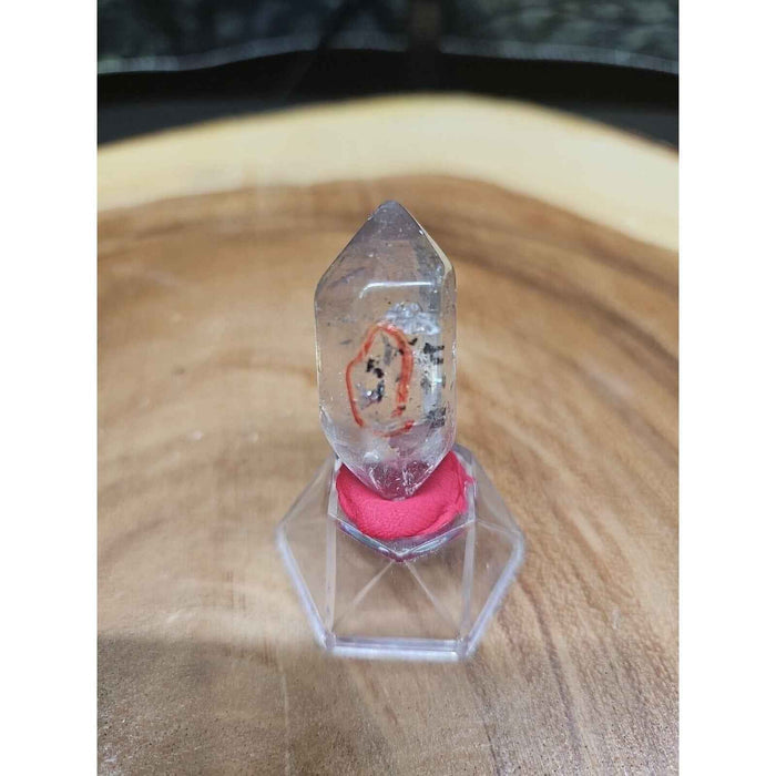 Clear Quartz Crystal Point with Stand