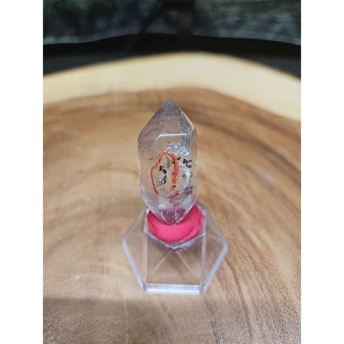 Clear Quartz Crystal Point with Stand