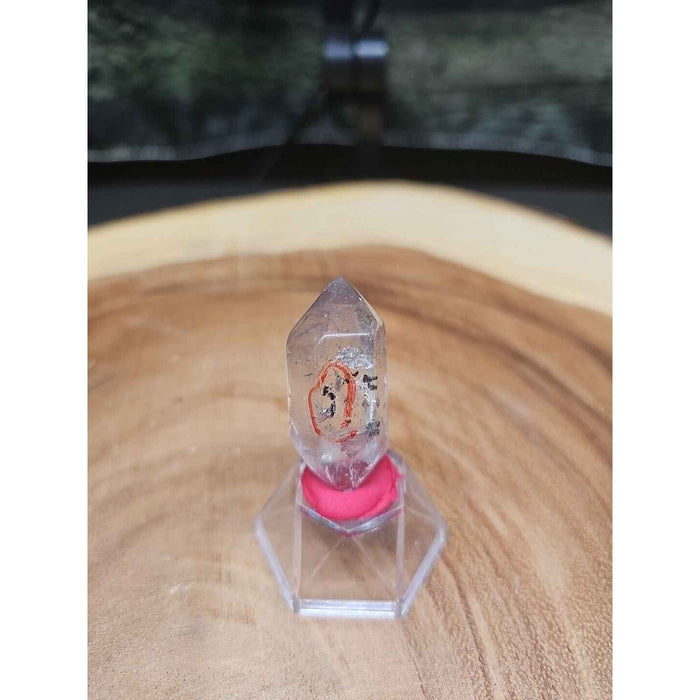 Clear Quartz Crystal Point with Stand
