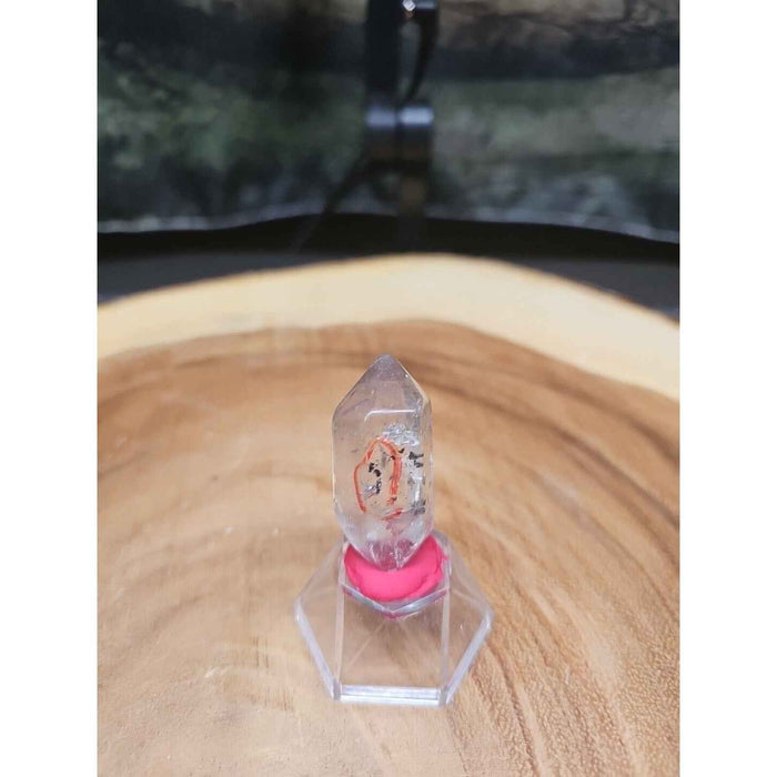 Clear Quartz Crystal Point with Stand