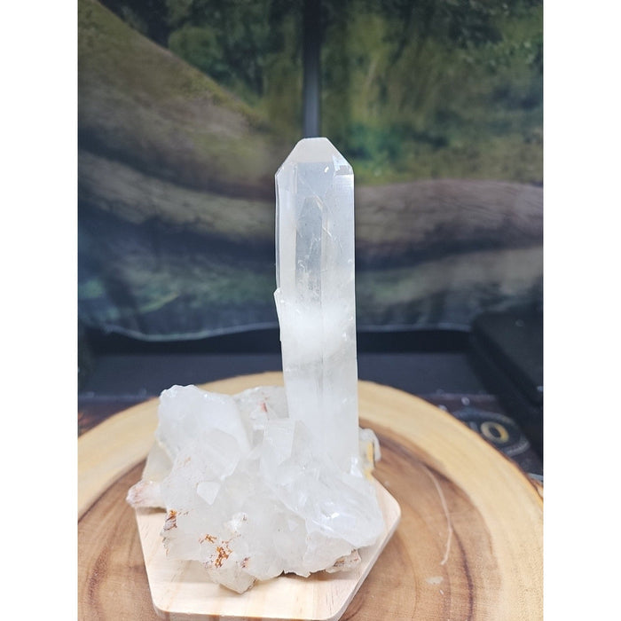 Clear White Quartz Crystal Cluster