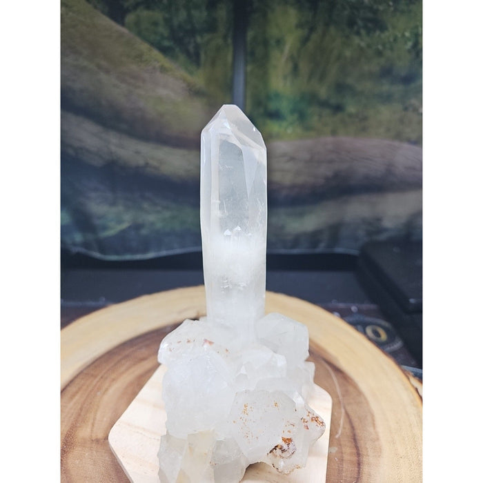 Clear White Quartz Crystal Cluster