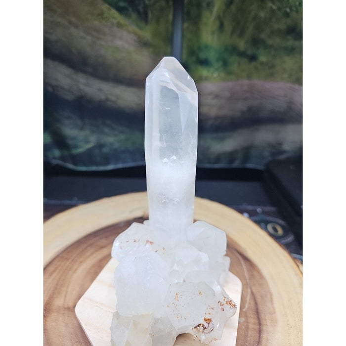 Clear White Quartz Crystal Cluster