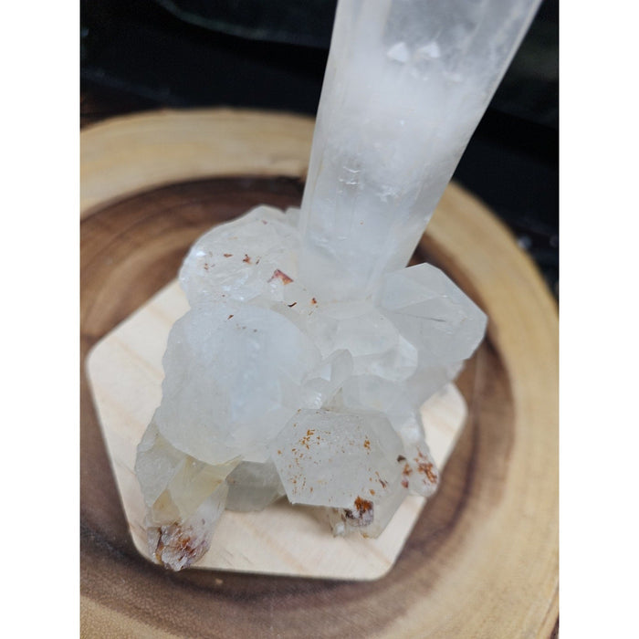Clear White Quartz Crystal Cluster