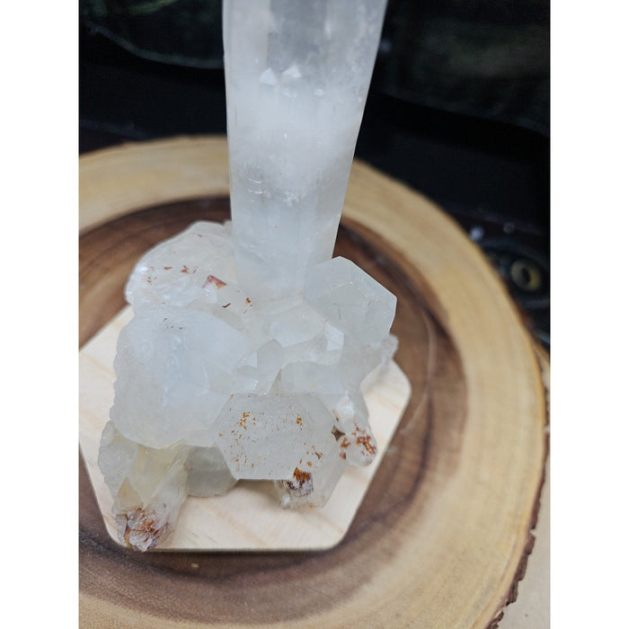 Clear White Quartz Crystal Cluster