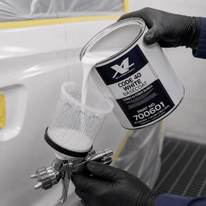 Code 40 White GM 8554 Basecoat Paint, Gallon, Excel 700601 -700601 - Eagle National Supply