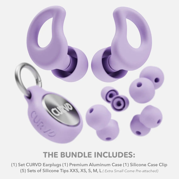 CURVD Everyday™ Earplugs + Case Clip