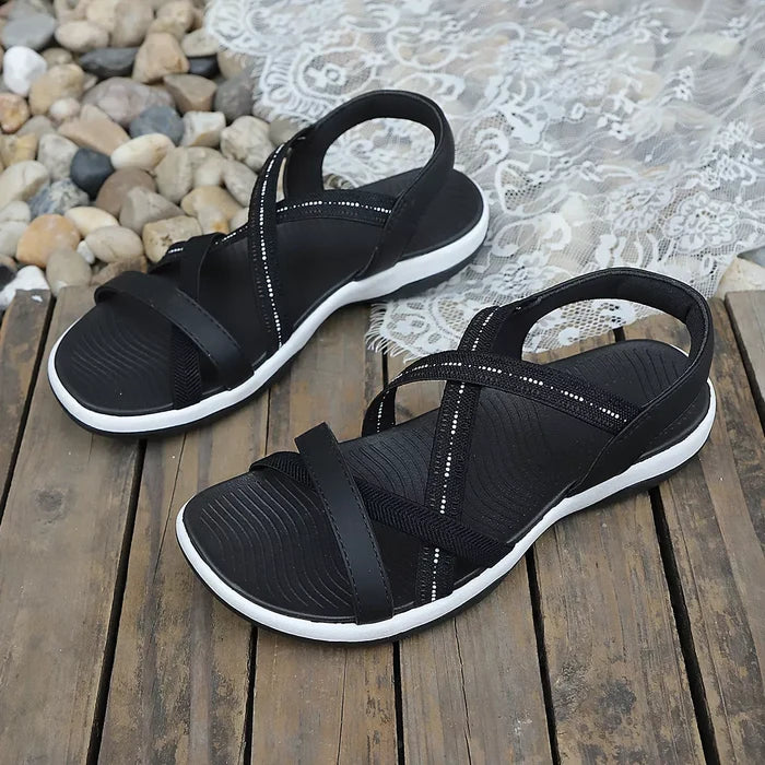 Elastic Strap Sandals
