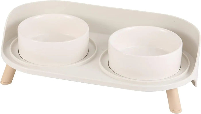 Elevated Ceramic Pet Bowl Set