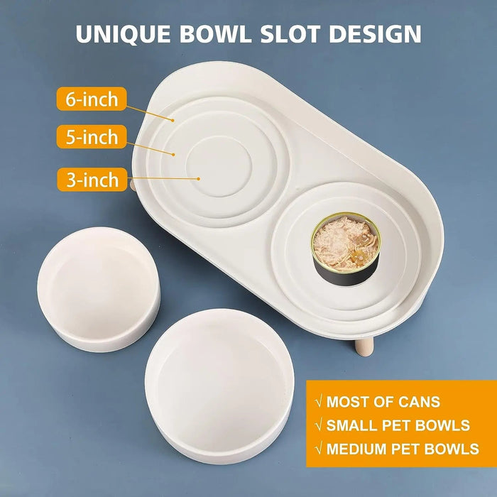 Elevated Ceramic Pet Bowl Set