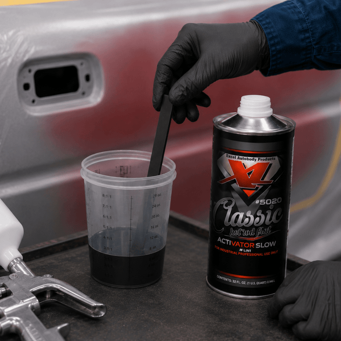 Excel 50204 Hot Rod Flat Black Slow Activator, Quart -50204 - Eagle National Supply